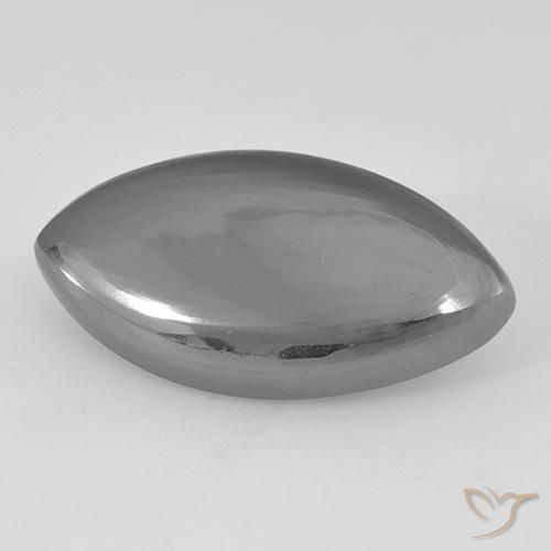 Hematita cinza médio Natural 24.34ct, Marquesa, Opaco