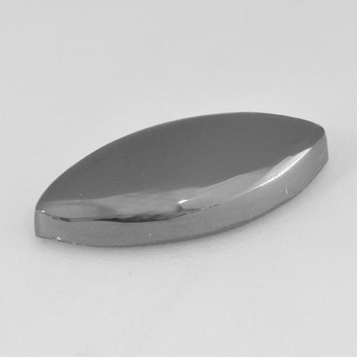 Hematita cinza natural 11,33ct, marquise, opaco