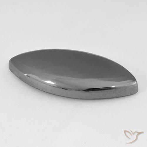 Hematita Cinza prateado Natural 16.63ct, Marquesa, Opaco
