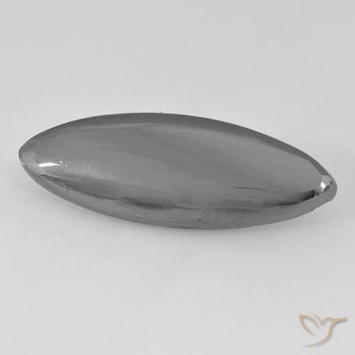 Hematita cinza médio Natural 12.87ct, Marquesa, Opaco