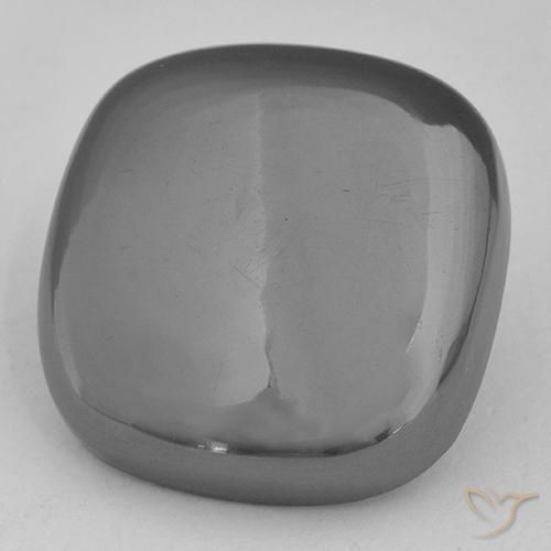 Hematita Cinza prateado Natural 29.63ct, Almofada, Opaco