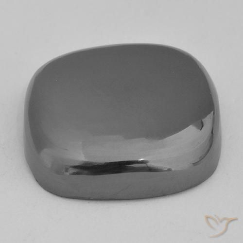 Hematita Cinza prateado Natural 29.63ct, Almofada, Opaco