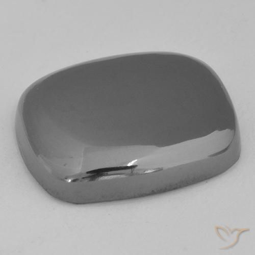 Hematita Cinza prateado Natural 25.80ct, Almofada, Opaco