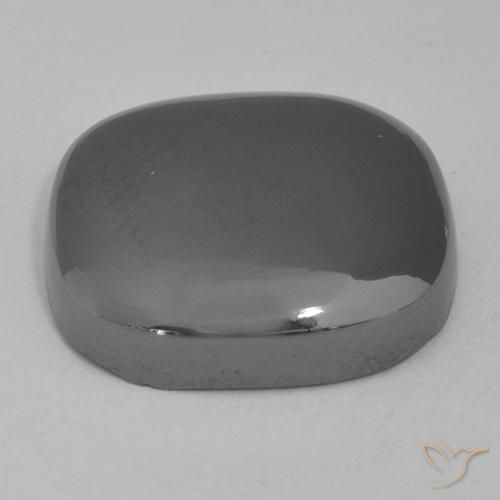 Hematita cinza médio Natural 21.81ct, Almofada, Opaco