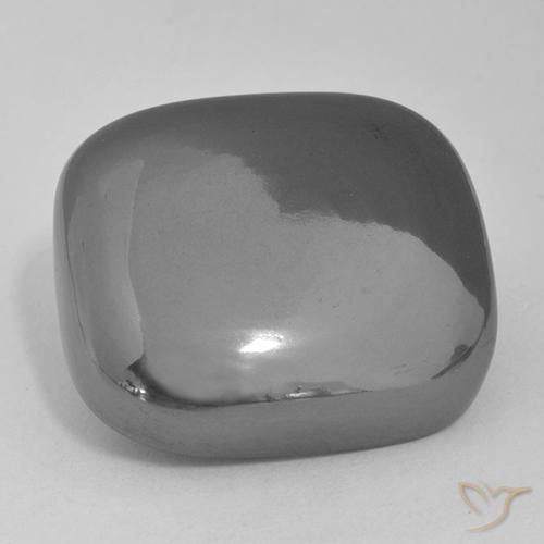 Hematita cinza médio Natural 48.66ct, Almofada, Opaco