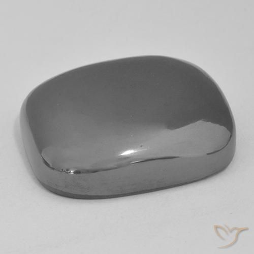 Hematita cinza médio Natural 48.66ct, Almofada, Opaco