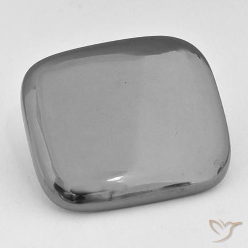 Hematita cinza médio Natural 42.76ct, Almofada, Opaco