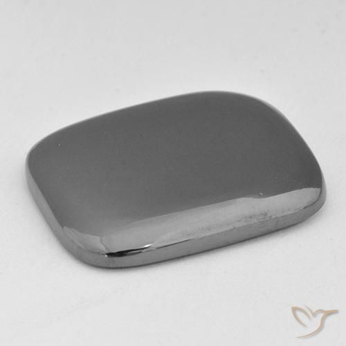 Hematita cinza médio Natural 42.76ct, Almofada, Opaco