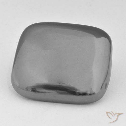 52.63ct Natural Cinza prateado Hematita, Almofada, Opaco