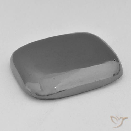 Hematita Cinza prateado Natural 52.63ct, Almofada, Opaco