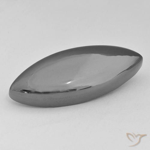 30.10ct Natural cinza médio Hematita, Marquesa, Opaco