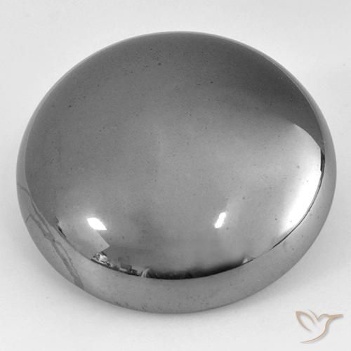 Hematita cinza médio Natural 40.70ct, Redondo, Opaco