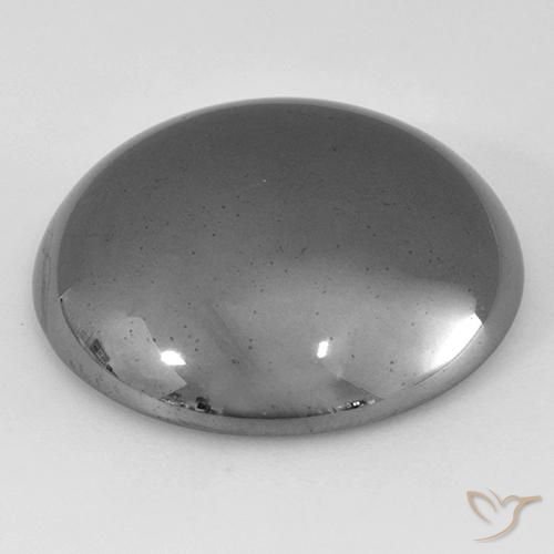 Hematita cinza médio Natural 40.70ct, Redondo, Opaco