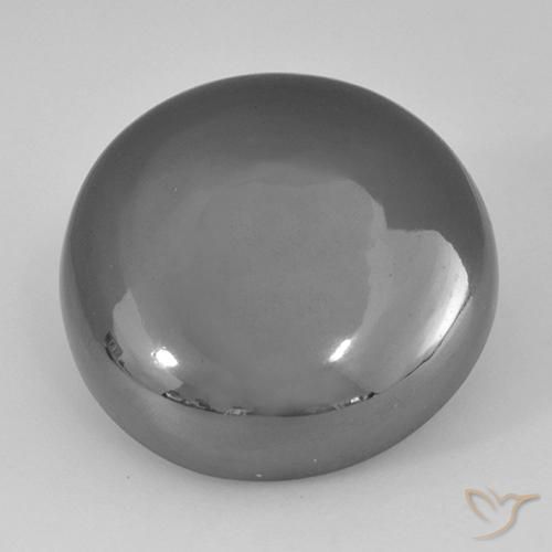 Hematita cinza médio Natural 36.71ct, Redondo, Opaco