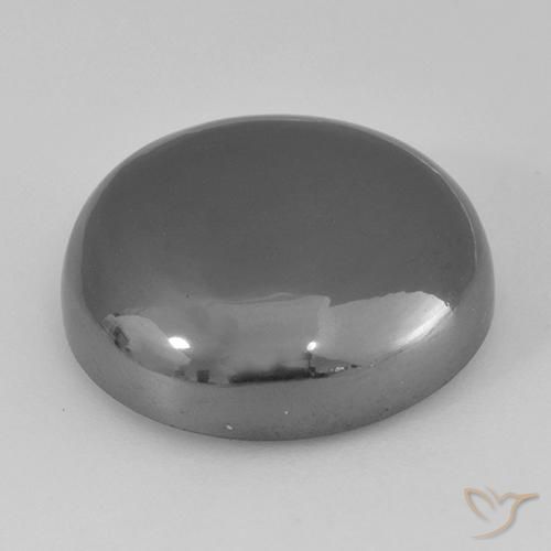Hematita cinza médio Natural 36.71ct, Redondo, Opaco