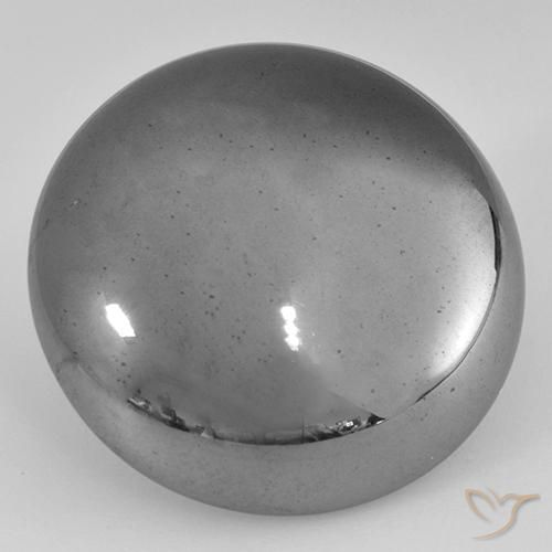 40.97ct Natural cinza médio Hematita, Redondo, Opaco