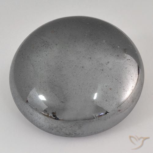 Hematita Cinza prateado Natural 39.05ct, Redondo, Opaco