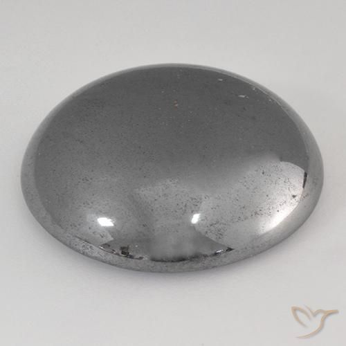 Hematita Cinza prateado Natural 39.05ct, Redondo, Opaco