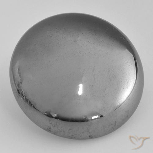 38.87ct Natural cinza médio Hematita, Redondo, Opaco