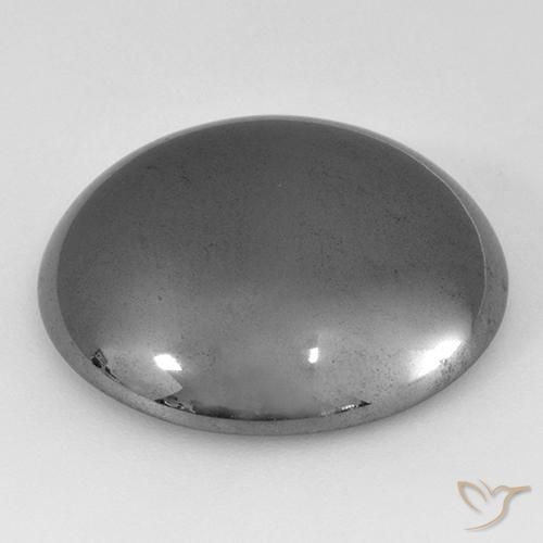 Hematita cinza médio Natural 38.87ct, Redondo, Opaco