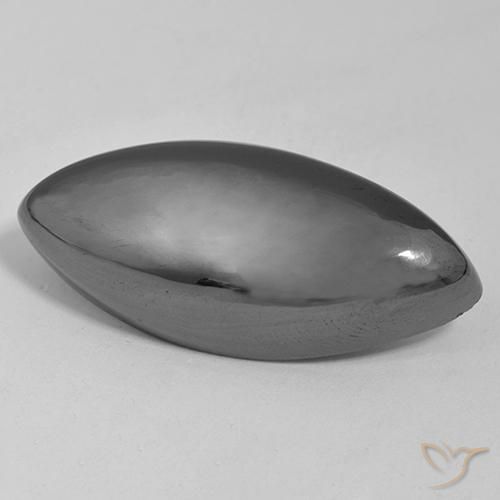 Hematita Cinza prateado Natural 45.38ct, Marquesa, Opaco