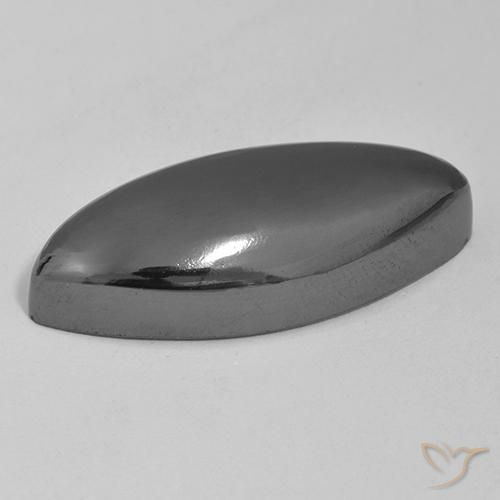 Hematita Cinza prateado Natural 45.38ct, Marquesa, Opaco
