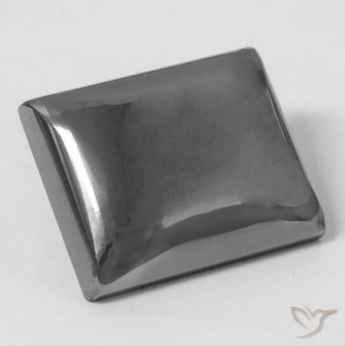 Hematita Cinza prateado Natural 30.31ct, baguete, Opaco