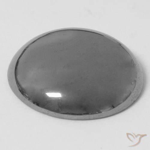 Hematita Cinza prateado Natural 38.34ct, Redondo, Opaco