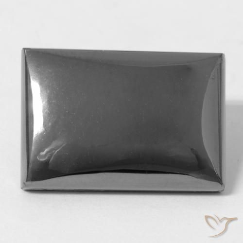 29.30ct Natural cinza médio Hematita, baguete, Opaco