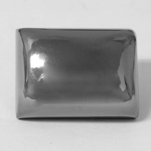 Hematita cinza natural 34,70ct, baguete, opaco