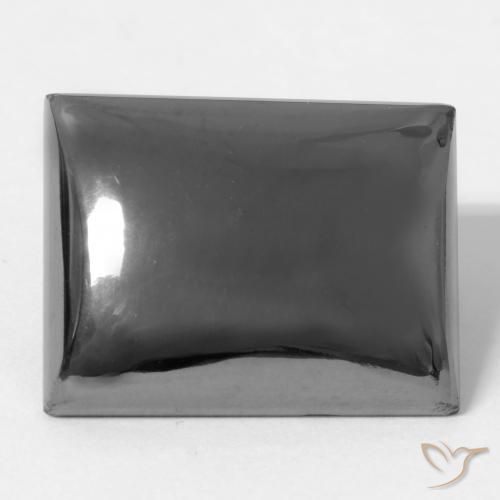 21.73ct Natural cinza médio Hematita, baguete, Opaco