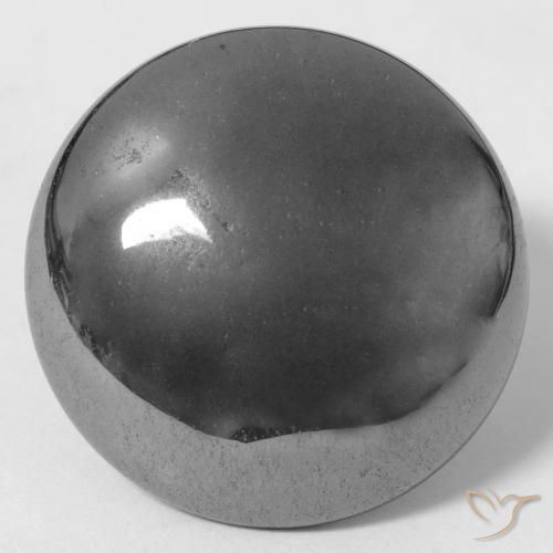 32.21ct Natural cinza médio Hematita, Redondo, Opaco