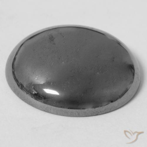 Hematita cinza médio Natural 32.21ct, Redondo, Opaco