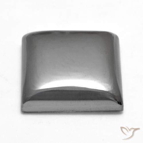 Hematita Cinza prateado Natural 25.22ct, Quadrado, Opaco