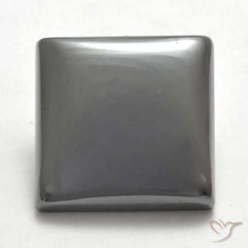 17.58ct Natural cinza médio Hematita, Quadrado, Opaco