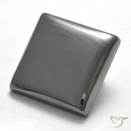 Hematita cinza médio Natural 17.58ct, Quadrado, Opaco