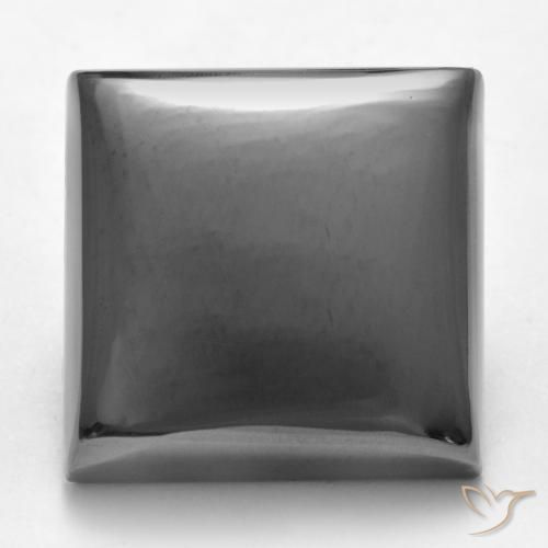 27.75ct Natural cinza médio Hematita, Quadrado, Opaco