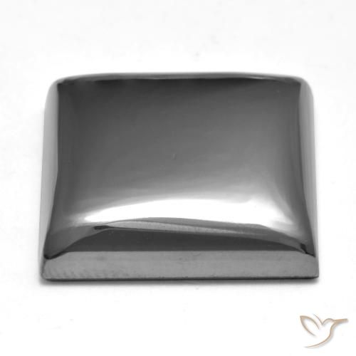 Hematita cinza médio Natural 27.75ct, Quadrado, Opaco