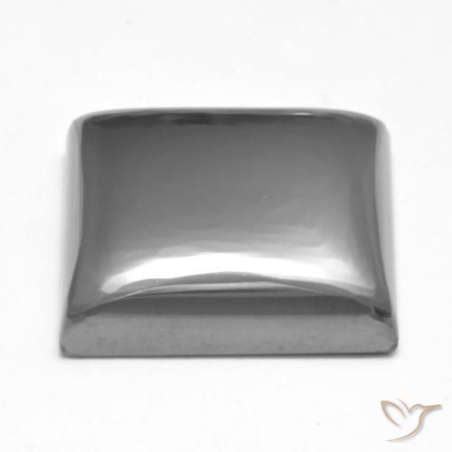 Hematita cinza médio Natural 23.78ct, Quadrado, Opaco