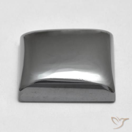 Hematita cinza médio Natural 22.05ct, Quadrado, Opaco