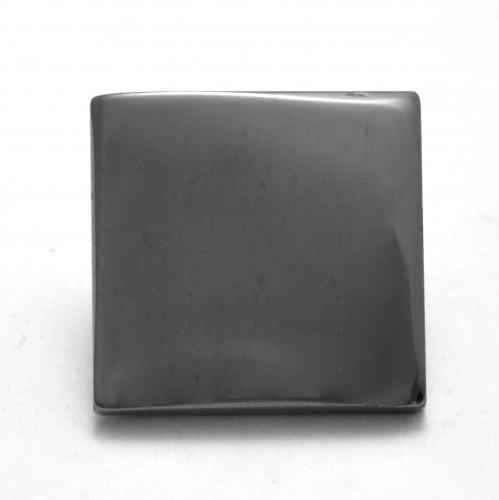Hematita cinza natural 6,14ct, quadrado, opaco