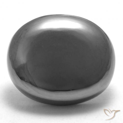 33.01ct Natural Cinza Hematita, oval, Opaco