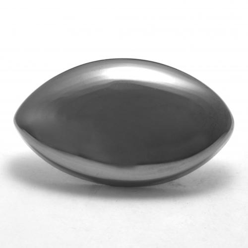Hematita cinza natural 26,27ct, marquise, opaco