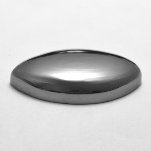 Hematita cinza natural 26,27ct, marquise, opaco