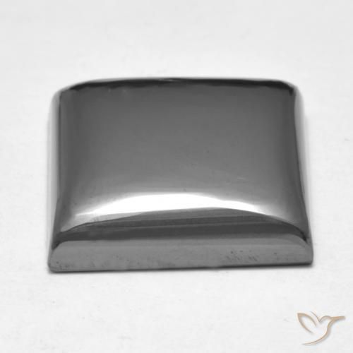 Hematita Cinza prateado Natural 19.45ct, Quadrado, Opaco