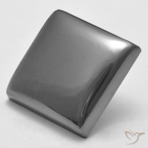 Hematita Cinza prateado Natural 23.09ct, Quadrado, Opaco
