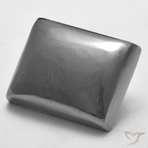 Hematita cinza médio Natural 26.76ct, baguete, Opaco