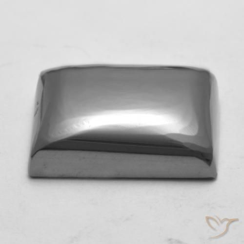 Hematita cinza médio Natural 26.76ct, baguete, Opaco