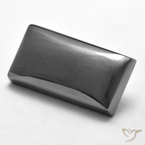 Hematita Cinza prateado Natural 21.11ct, baguete, Opaco