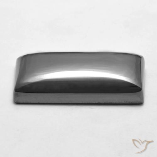 Hematita Cinza prateado Natural 21.11ct, baguete, Opaco